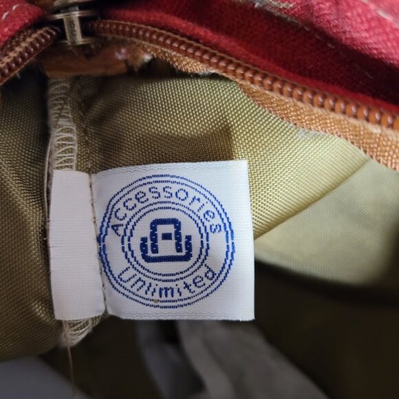 Accessories Unlimited Palm Trees Leather Handled Bag - Picture 11 of 12